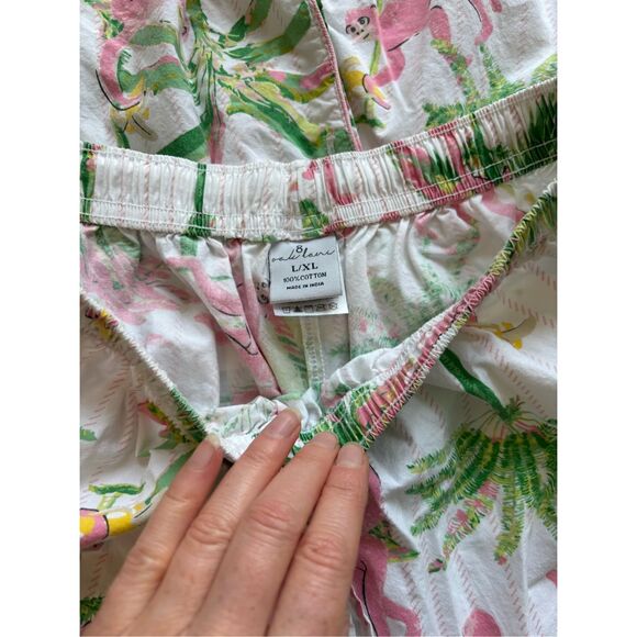 8 Oak Lane Women's Monkeys Long Sleeve Cotton Shorts Set, L/XL $89 - Picture 5 of 8